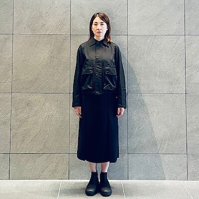 婦人 ユニフォーム素材で作ったショートブルゾン | 無印良品